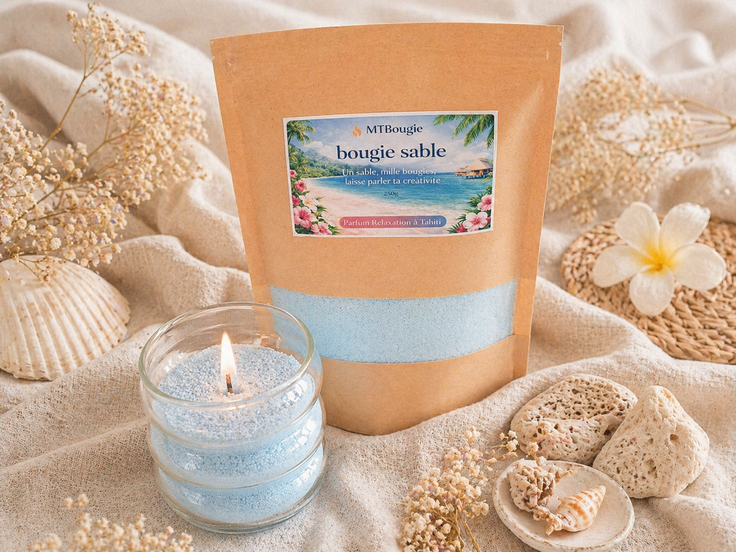 Kit de Bougie Relaxation à Tahiti